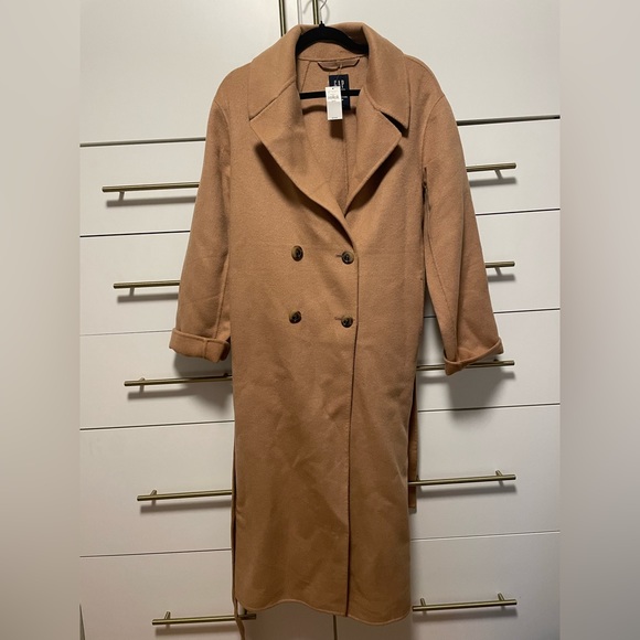 Oversized wool trench style coat - Picture 5 of 5